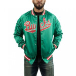 Mitchell & Ness NBA Milwaukee Bucks Pánska ľahká bunda M STJKMG18013-MBUDKGN M