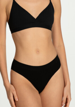 Julimex Bambusové klasické nohavičky pre ženy XL černá