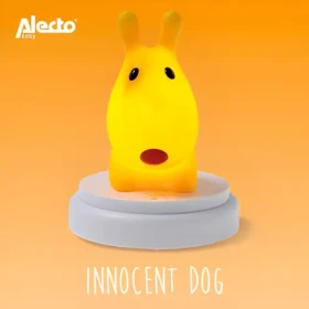 Alecto INNOCENT DOG žltý pes / Detské nočné svetlo / LED / 3x AA batérie (INNOCENT DOG)