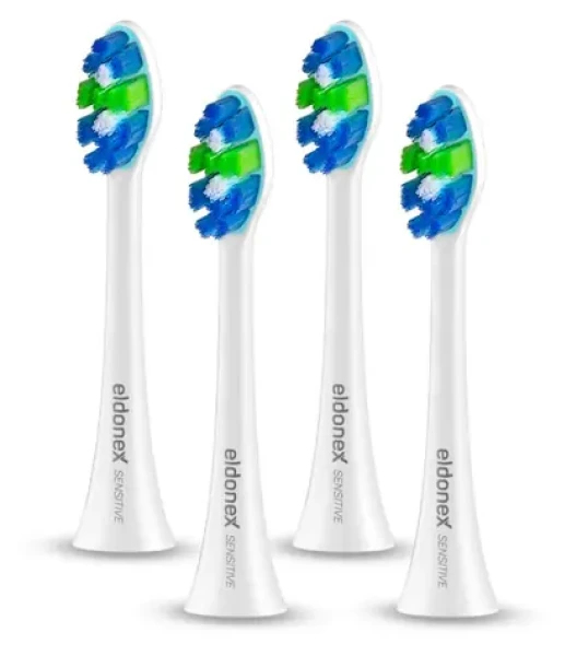 Eldonex SonicPro SENSITIVE náhradné hlavy kefky biela (ETB-0002-WH)