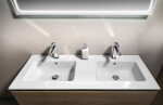GSI - PURA keramické dvojumývadlo Slim 122x46cm, biela ExtraGlaze 8888111