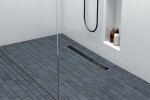 Laveo - Basso - sprchový žľab 70 cm, čierná sklo COB_770S