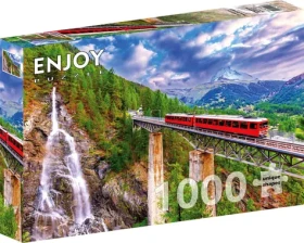 ENJOY Puzzle Ozubnicová dráha Gornergrat, Švajčiarsko