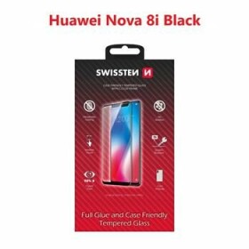 SWISSTEN FULL GLUE COLOR FRAME CASE FRIENDLY sklo pre HUAWEI NOVA 8i čierna (54501815)