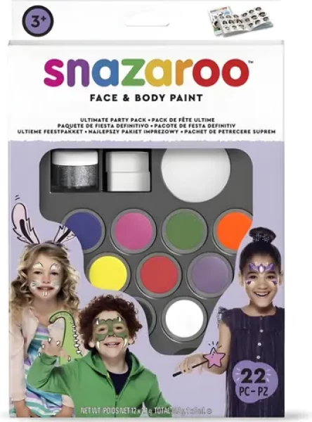 SNAZAROO Veľká sada farieb na tvár Party pack