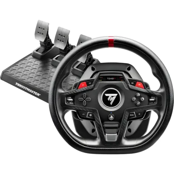 Thrustmaster T248R čierno-červená / Sada volantu a pedálov / PS5 PS4 PC / LCD displej