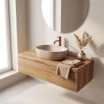 REA - Umývadlo na dosku Focus Taupe REA-U3228