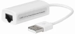 MicroConnect adaptér USB2.0 A (M) - RJ-45 (F) biela (USBETHW)
