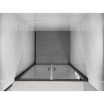 MEXEN - Exo sprchové dvere krídlové 90, transparent, čierna 814-090-000-70-00