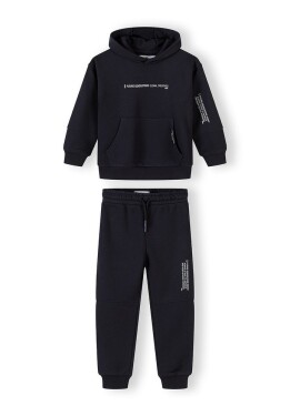 Chlapčenská tepláková súprava Minoti 29FLEECE260 čierna - 98/104 | 3/4let