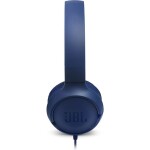 JBL Tune 500 modrá / Drôtové slúchadlá / mikrofón / 3.5mm jack / kábel 1.2m (6925281939945)