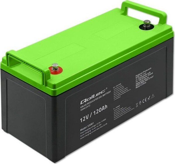 Qoltec Gel Battery 53081 / Akumulátor / 12V / 120Ah (53081)