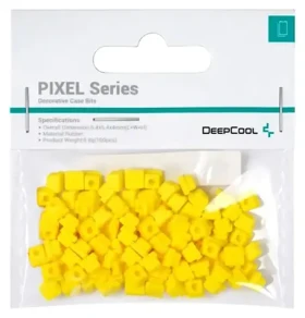 DEEPCOOL Pixel žltá / Dekoratívne gumené bity / 100 ks (R-PIXEL-YE100-G-1)