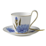 Royal Copenhagen Porcelánová šálka s podšálkou Flora Cornflower 270 ml