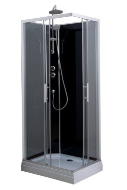 AQUALINE - GRANVIK obdĺžnikový sprchový box 800x1200x2180, číre sklo GG80X120