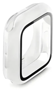 HAMA priehľadná / Ochranné púzdro / Apple Watch 44 mm (4/5/6/SE/SE2/SE3) / 360° ochrana / Snap-On