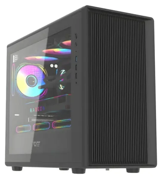 DarkFlash DB460M čierna / Skriňa / M-ATX / ITX / tvrdené sklo / bez ventilátorov / bez zdroja (DB460M Black)
