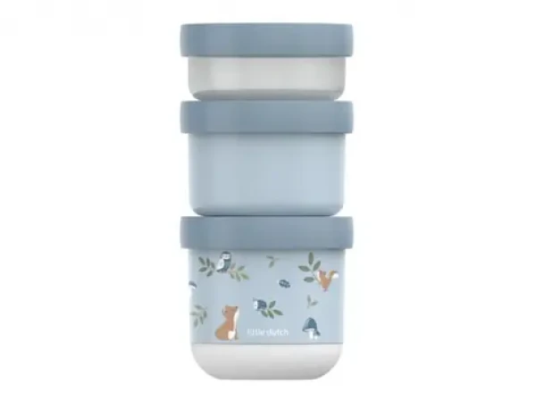 Little Dutch Tégliky na desiatu stohovacie 3 ks Forest Friends (108034065408LD)