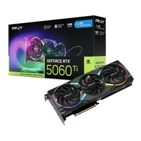PNY GeForce RTX 5060 Tí ARGB Epic-X OC 16GB / 2407 - 2692Mhz / 16GB GDDR7 / 128bit / 1x HDMI + 3x DP / 600W (8) (VCG5060T16TFXXPB1-O)
