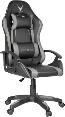 Varr VARR GAMING CHAIR FOTEL GAMINGOWY ZOLDER GAS LIFT TWO PILLOWS GREY+BLACK [45859]