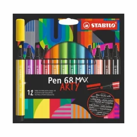 STABILO® Pen 68 MAX - ARTY - 12 ks sada - 12 rôznych farieb (768/12-21)