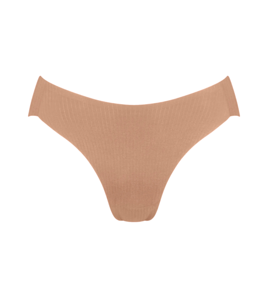 Dámske nohavičky ZERO Feel Pure High leg - BROWN - svetlohnedá 00CM - SLOGGI NOSTALGIC BROWN M