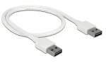 DeLock Easy-USB-A - Easy-USB-A / Kábel / USB 2.0 / 0,5 m / biela (85192)