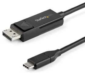 StarTech USB-C na DisplayPort 1.2 čierna / Kábel / 1 m / 4K 60Hz / obojsmerný (CDP2DP1MBD)
