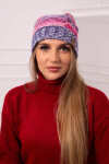 Monika fleecová čiapka K256 ružová+tmavo fialová UNI