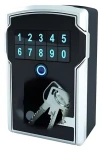 Master Lock 5441EURD strieborno-čierna / Bezpečnostná schránka na kľúče / Bluetooth / kódová klávesnica / IP55 (5441EURD)