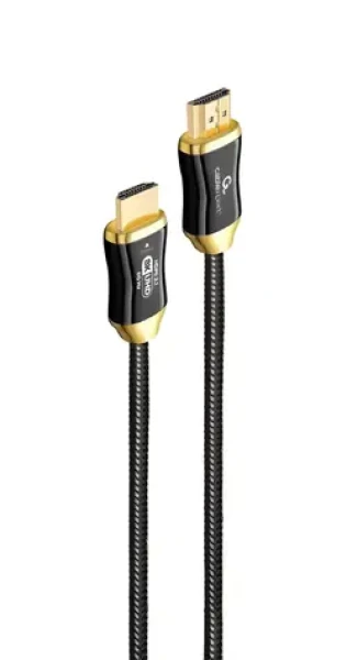 Gembird HDMI 8K AOC 20m čierna / HDMI kábel / aktívny optický / pozlátené konektory / Ethernet (CCBP-HDMI8K-AOC-20M)