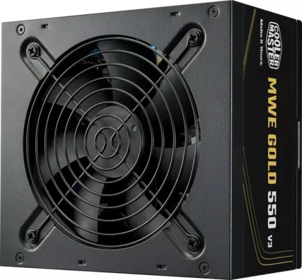 Cooler Master MWE Gold 550W V3 / Zdroj PC / ATX 3.1 / 80 PLUS Gold / 120mm / nemodulárny (MPE-5502-ACAAG-3BEU)