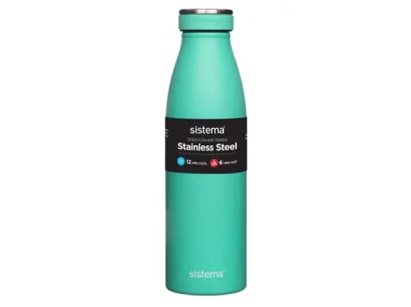 Sistema Hydrate Stainless Steel Termofľaša 500 ml mätová (8592001419612)