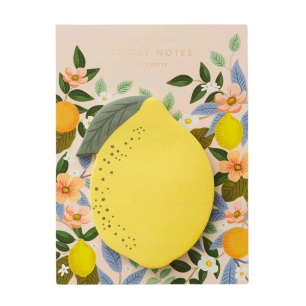 Rifle Paper Co. Samolepiaci bloček Lemon/Leaf