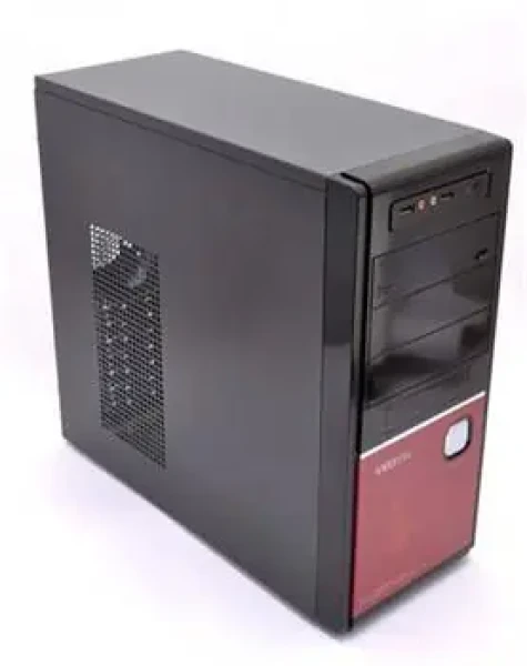 AMEI AM-C3001BR čierna/červená / Skriňa / ATX, E-ATX (AMEI Case AM-C3001BR)
