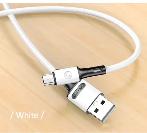 USAMS SJ435 U52 Dátový a Nabíjací Kábel MicroUSB 1m biela (6958444989006)