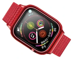 USAMS US-ZB074 červená / Opasok / Nylon / Apple Watch 4/5/6/7/SE 44/45mm (ZB74IW3)