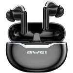 AWEI T50 ENC čierna / Bezdrôtové slúchadlá / do uší / ENC / Bluetooth 5.3 / IPX6 / dobíjacie púzdro (T50 ENC)
