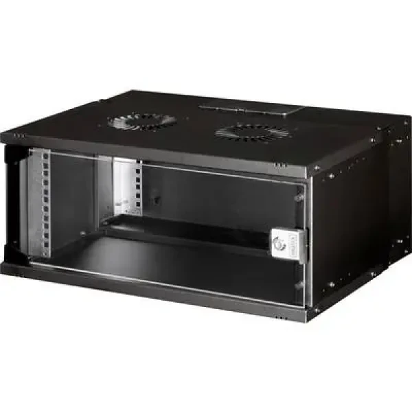 Digitus SOHO PRE čierna / Nástenný rozvádzač / 19" / 4U / nosnosť 60 kg (DN-49201)