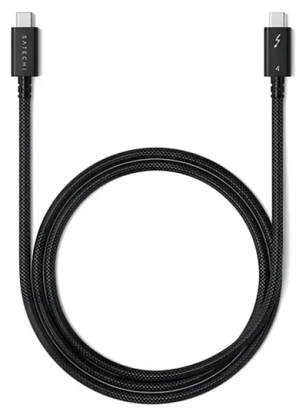 Satechi Thunderbolt 4 Pro Cable Space Gray / Kábel / Thunderbolt 4 / 8K/60Hz / 240 W / 1 m (ST-YTB100K)
