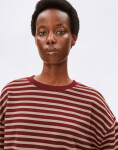 Armedangels Frankaa Maarlen Stripe 3677 velvet red-honey reed XS