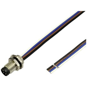 BKL Electronic Vestavná zástrčka pre čidlo/aktuátor, 2701004, piny: 4, 0.2 m, 1 ks; 2701004