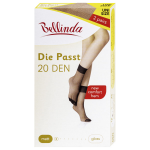 Silonkové matné ponožky 2 páry DIE PASST SOCKS 20 DEN - Bellinda - amber UNI