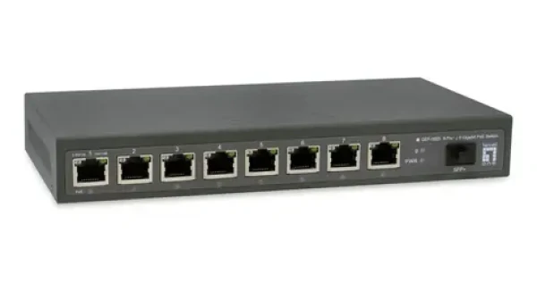 LevelOne GEP-0925 / Switch / Unmanaged / 8x 2.5GbE / 4X PoE 120W / 1x 10G SFP+ (GEP-0925)