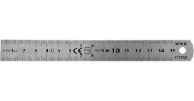 YATO Pružné oceľové pravítko 150 mm / Pravítko / Oceľ / Pružné prevedenie
