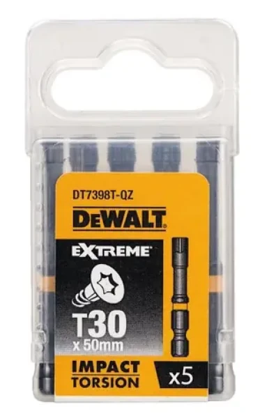 DeWalt DT7398T / Sada bitov Impact Torsion T30 / 5ks (DT7398T)