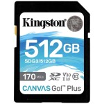 Kingston Canvas Go! Plus SDXC 512 GB Class 10 UHS-I/U3 V30 (SDG3/512GB)