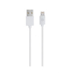 RealPower USB kábel USB 2.0 USB-A samec - Lightning konektor 1 m biela (4040895004895)