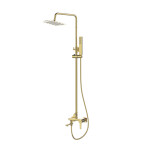INVENA - Sprchový stĺp GLAMOUR TREND s batériou, zlato AU-05-B09-V
