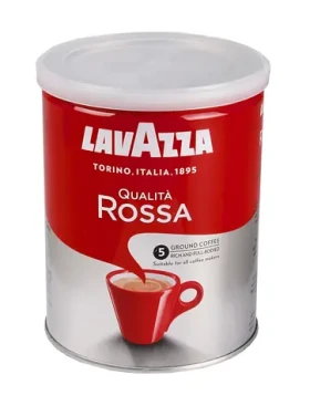 LAVAZZA Qualita Rossa 250 g / Mletá káva / 30% Robusta amp; 70% Arabica / Plechovka / dopredaj (KAWLAVKAZ0002)